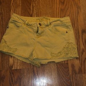 Yellow shorts